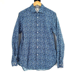 Con.struct Men Slim Fit Stretch Long Sleeve Button Up Shirt Medium Floral